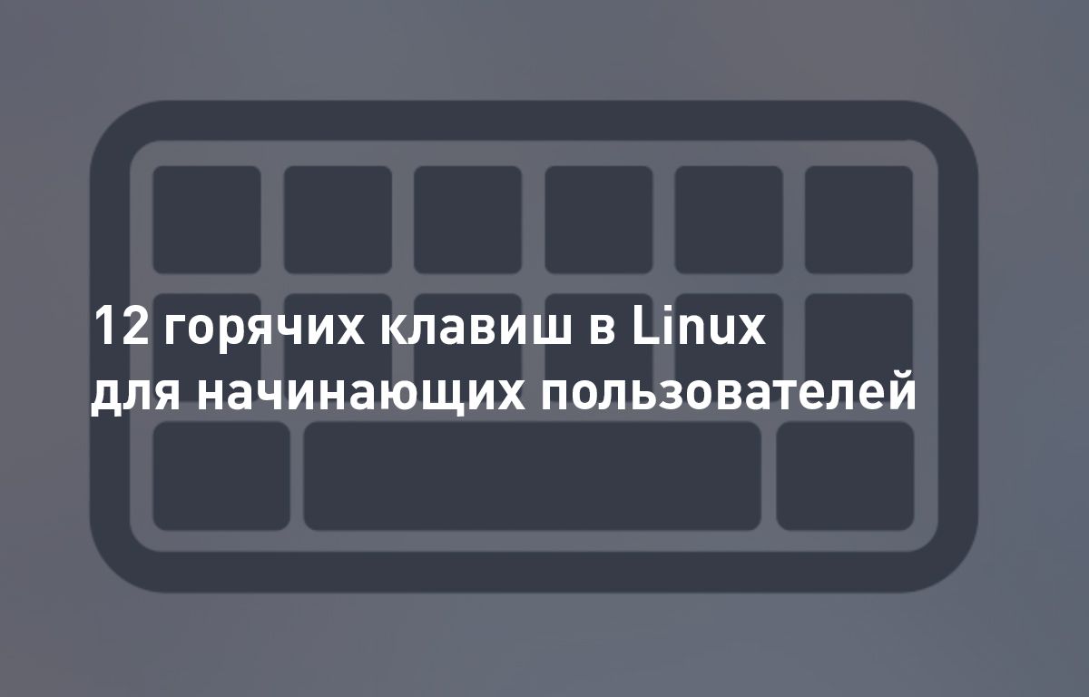 12 горячих клавиш Linux для пользователей | Cloud4Y