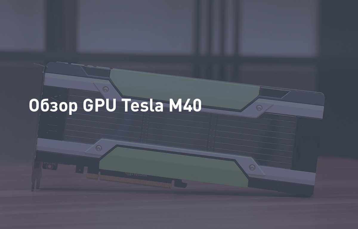 Обзор GPU Tesla M40 | Cloud4Y